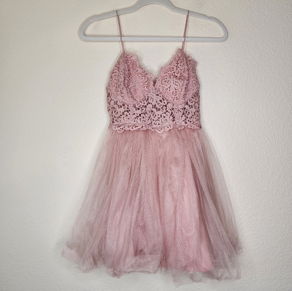 ASOS Pink Ninja Mini Ballerina Dress 4P NWT - Picture 2 of 7